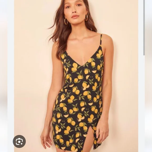 🍋 Reformation Marlowe Dress | Lemon Drop | US S - Picture 4 of 4